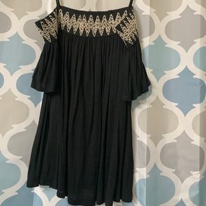 Embroidered Off the Shoulder top